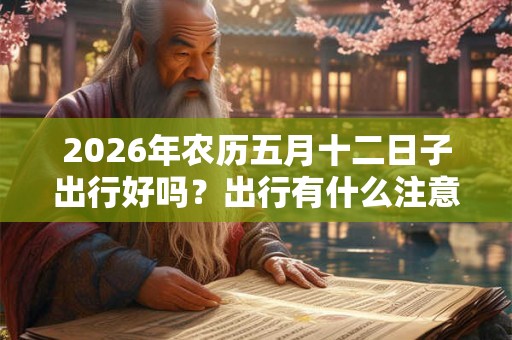 2026年农历五月十二日子出行好吗？出行有什么注意事项？