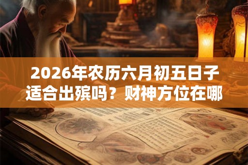 2026年农历六月初五日子适合出殡吗？财神方位在哪？