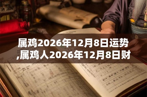 属鸡2026年12月8日运势,属鸡人2026年12月8日财运,生肖鸡2026年12月8日运势