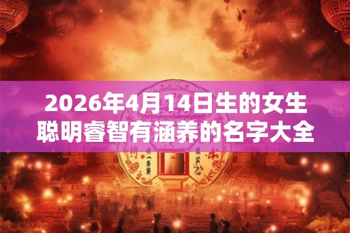 2026年4月14日生的女生聪明睿智有涵养的名字大全