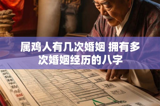 属鸡人有几次婚姻 拥有多次婚姻经历的八字