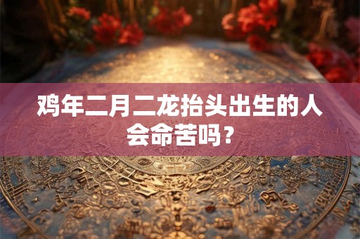鸡年二月二龙抬头出生的人会命苦吗? 鸡年二月二龙抬头出生的人会命苦吗?