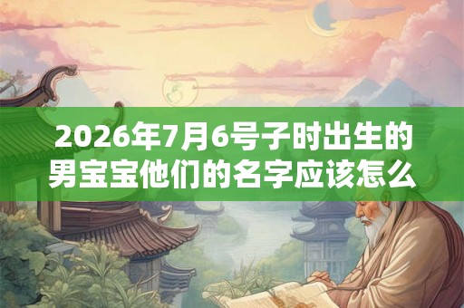 2026年7月6号子时出生的男宝宝他们的名字应该怎么起呢