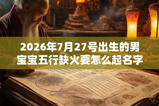 2026年7月27号出生的男宝宝五行缺火要怎么起名字