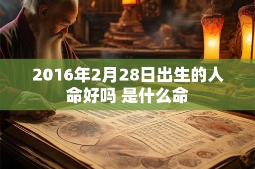 2016年2月28日出生的人命好吗 是什么命 2016年2月28日出生的人命好吗 是什么命