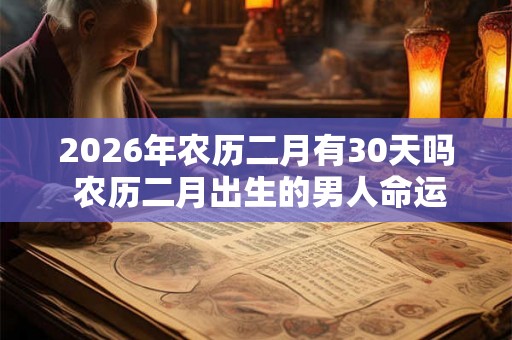 2026年农历二月有30天吗 农历二月出生的男人命运