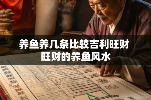 养鱼养几条比较吉利旺财 旺财的养鱼风水