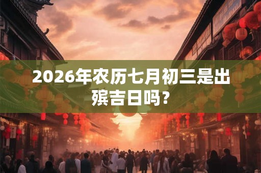 2026年农历七月初三是出殡吉日吗? 2026年农历七月初三是出殡吉日吗?