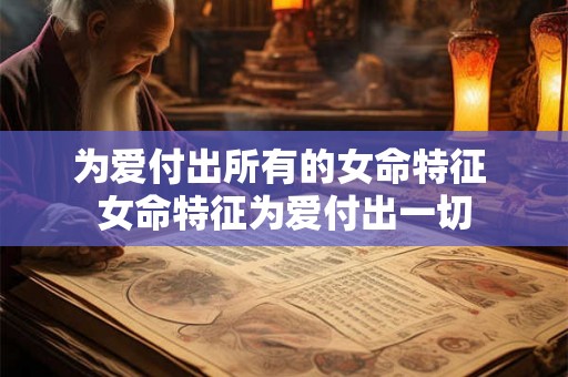 为爱付出所有的女命特征 女命特征为爱付出一切