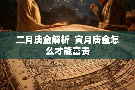 二月庚金解析  寅月庚金怎么才能富贵