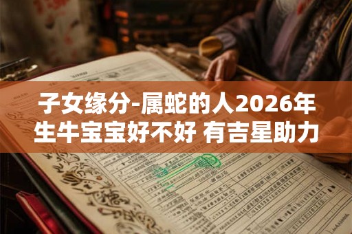子女缘分-属蛇的人2026年生牛宝宝好不好 有吉星助力