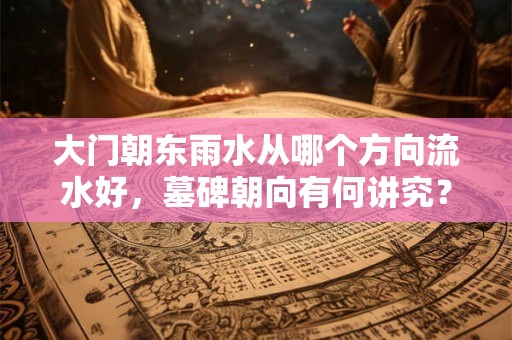 大门朝东雨水从哪个方向流水好，墓碑朝向有何讲究？