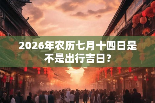 2026年农历七月十四日是不是出行吉日？