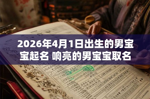 2026年4月1日出生的男宝宝起名 响亮的男宝宝取名