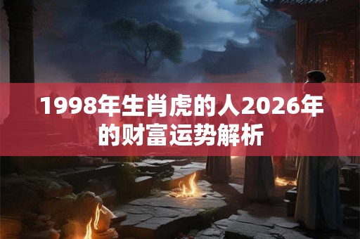 1998年生肖虎的人2026年的财富运势解析