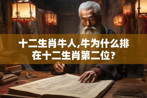 十二生肖牛人,牛为什么排在十二生肖第二位? 十二生肖牛人,牛为什么排在十二生肖第二位?