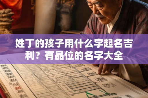 姓丁的孩子用什么字起名吉利？有品位的名字大全