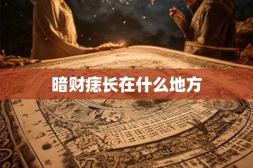 暗财痣长在什么地方