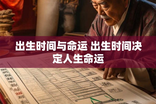 出生时间与命运 出生时间决定人生命运 出生时间与命运 出生时间决定人生命运