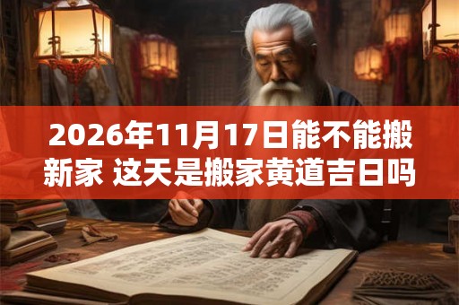 2026年11月17日能不能搬新家 这天是搬家黄道吉日吗