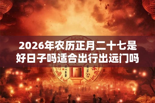 2026年农历正月二十七是好日子吗适合出行出远门吗？