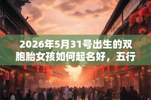 2026年5月31号出生的双胞胎女孩如何起名好，五行属什么？