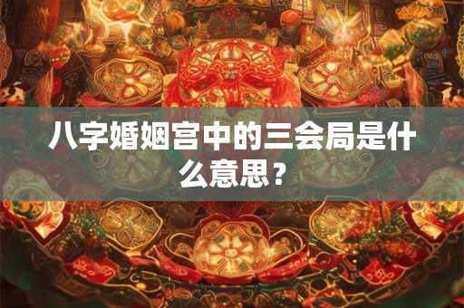 八字婚姻宫中的三会局是什么意思？