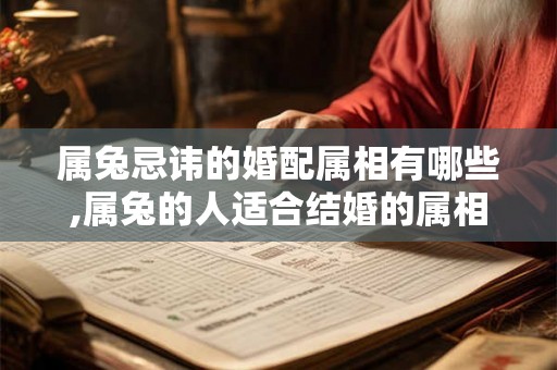 属兔忌讳的婚配属相有哪些,属兔的人适合结婚的属相