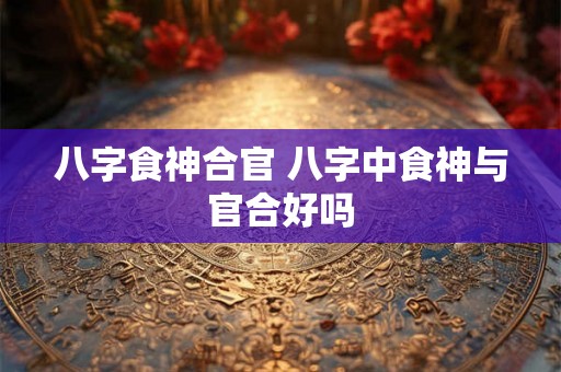 八字食神合官 八字中食神与官合好吗