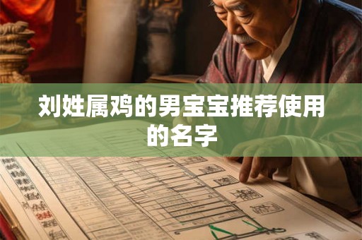 刘姓属鸡的男宝宝推荐使用的名字