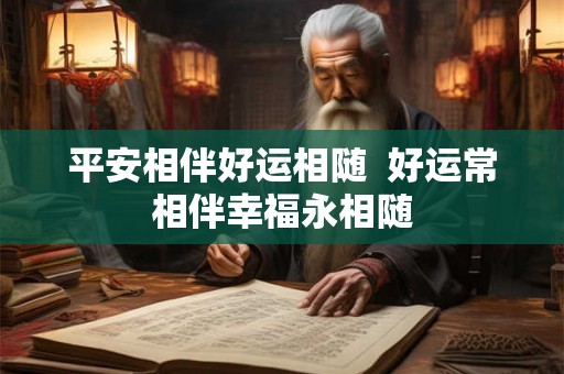 平安相伴好运相随  好运常相伴幸福永相随