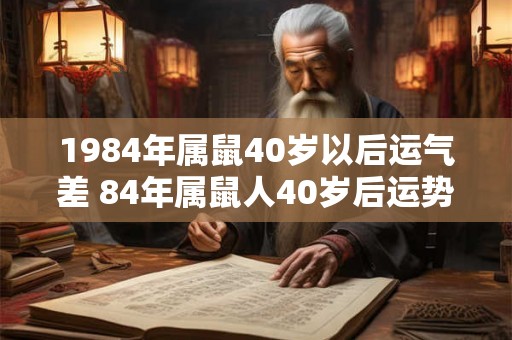 1984年属鼠40岁以后运气差 84年属鼠人40岁后运势走向