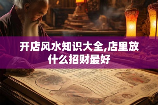 开店风水知识大全,店里放什么招财最好