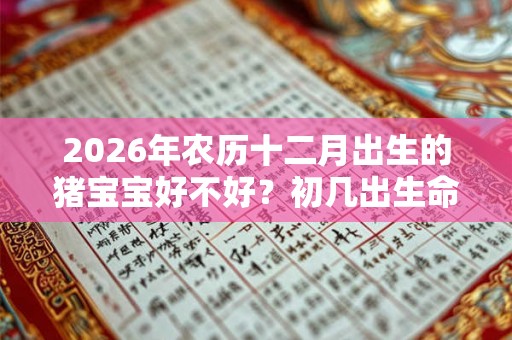 2026年农历十二月出生的猪宝宝好不好？初几出生命比较好？