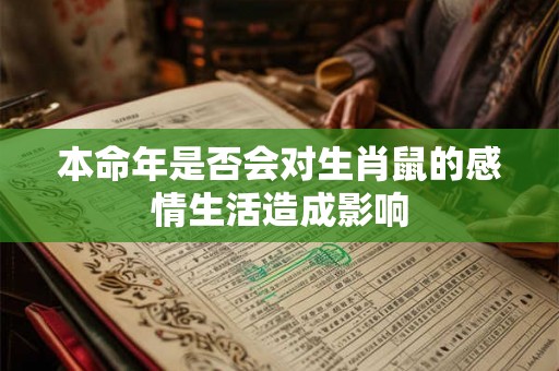 本命年是否会对生肖鼠的感情生活造成影响