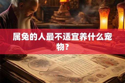 属兔的人最不适宜养什么宠物？