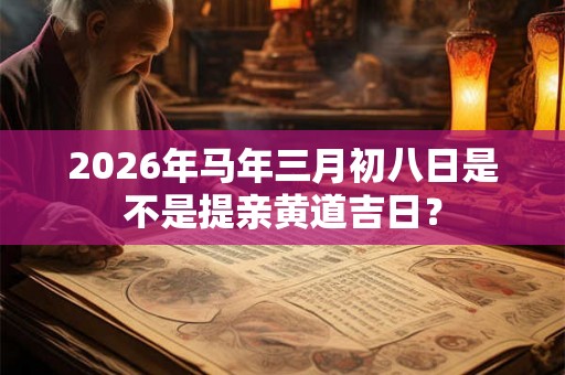 2026年马年三月初八日是不是提亲黄道吉日？