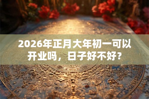 2026年正月大年初一可以开业吗,日子好不好? 2026年正月大年初一可以开业吗,日子好不好?