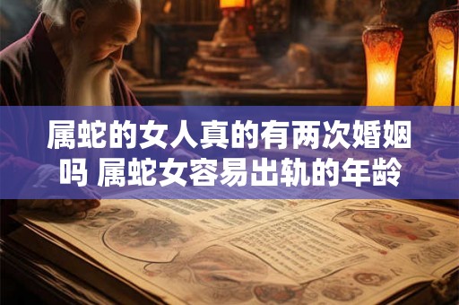 属蛇的女人真的有两次婚姻吗 属蛇女容易出轨的年龄 属蛇的女人真的有两次婚姻吗 属蛇女容易出轨的年龄