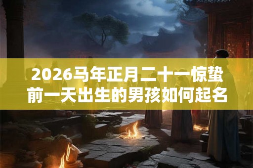 2026马年正月二十一惊蛰前一天出生的男孩如何起名？