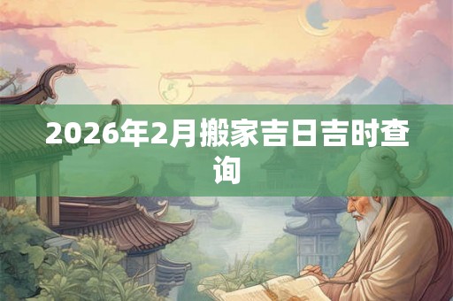 2026年2月搬家吉日吉时查询 2026年2月搬家吉日吉时查询