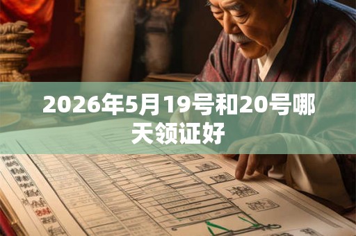 2026年5月19号和20号哪天领证好 2026年5月19号和20号哪天领证好