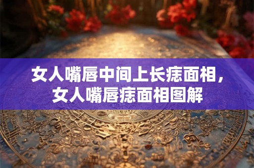 女人嘴唇中间上长痣面相，女人嘴唇痣面相图解