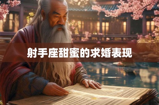 射手座甜蜜的求婚表现 射手座甜蜜的求婚表现