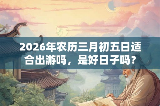 2026年农历三月初五日适合出游吗，是好日子吗？