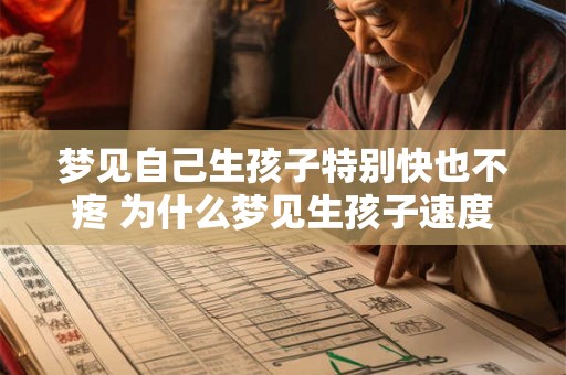 梦见自己生孩子特别快也不疼 为什么梦见生孩子速度快且不疼痛 梦见自己生孩子特别快也不疼 为什么梦见生孩子速度快且不疼痛