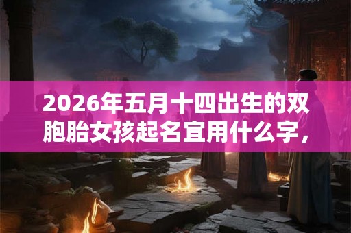 2026年五月十四出生的双胞胎女孩起名宜用什么字，五行属什么