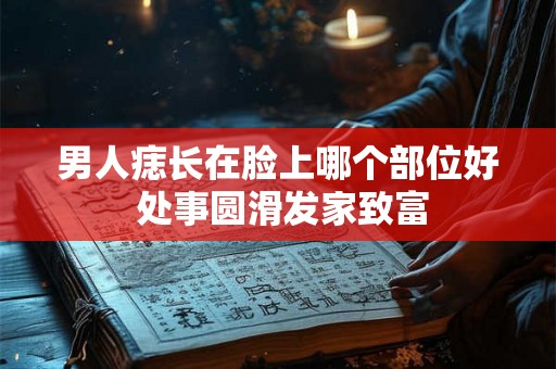 男人痣长在脸上哪个部位好 处事圆滑发家致富