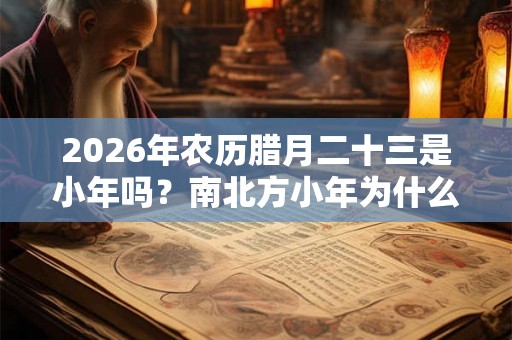 2026年农历腊月二十三是小年吗？南北方小年为什么不一样？