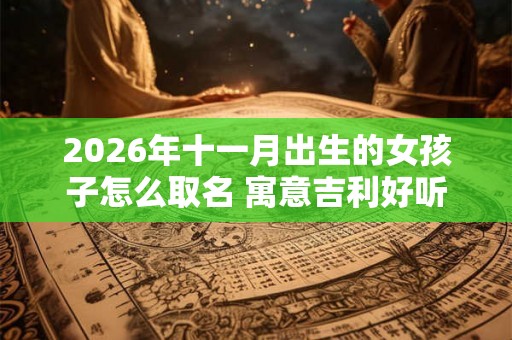 2026年十一月出生的女孩子怎么取名 寓意吉利好听